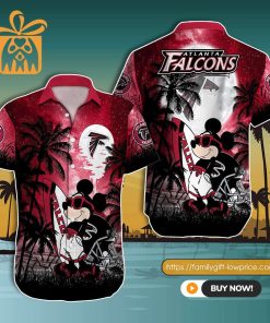 NFL Hawaiian Shirt – Mickey Mouse Atlanta Falcons Hawaiian Shirt for Men & Women – Customized Hawaiian Shirt