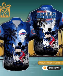 NFL Hawaiian Shirt – Mickey Mouse Buffalo Bills Hawaiian Shirt for Men & Women – Customized Hawaiian Shirt