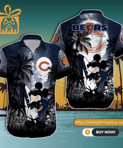 NFL Hawaiian Shirt – Mickey Mouse Chicago Bears Hawaiian Shirt for Men & Women – Customized Hawaiian Shirt