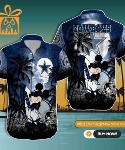 NFL Hawaiian Shirt – Mickey Mouse Dallas Cowboys Hawaiian Shirt for Men & Women – Customized Hawaiian Shirt