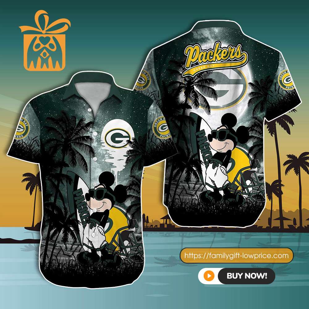 SALE] NFL Green Bay Packers Mickey Hawaiian Shirt Hot Summer 2023