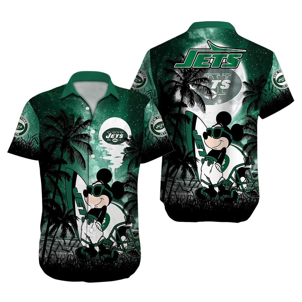 New York Jets & Minnie Mouse Hawaiian Shirt - Hot Sale 2023