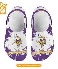 NFL Crocs – Minnesota Vikings Crocs Clog Shoes for Men & Women – Custom Crocs Shoes