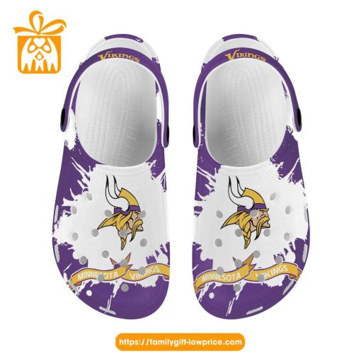 NFL Crocs – Minnesota Vikings Crocs Clog Shoes for Men & Women – Custom Crocs Shoes