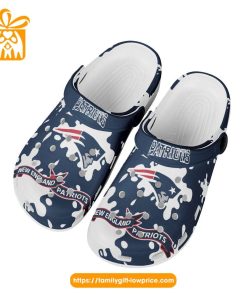 NFL Crocs - New England Patriots Crocs Clog Shoes for Men & Women - Custom Crocs Shoes