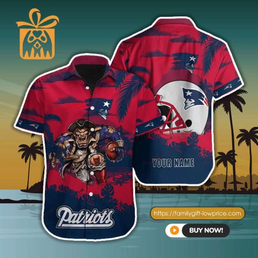 NFL Hawaiian Shirt – New England Patriots Hawaiian Shirt for Men & Women – Customized Hawaiian Shirt