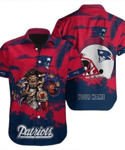 NFL Hawaiian Shirt - New England Patriots Hawaiian Shirt for Men & Women - Customized Hawaiian Shirt