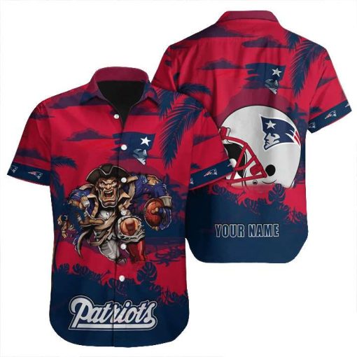 NFL Hawaiian Shirt – New England Patriots Hawaiian Shirt for Men & Women – Customized Hawaiian Shirt