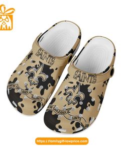 NFL Crocs - New Orleans Saints Crocs Clog Shoes for Men & Women - Custom Crocs Shoes