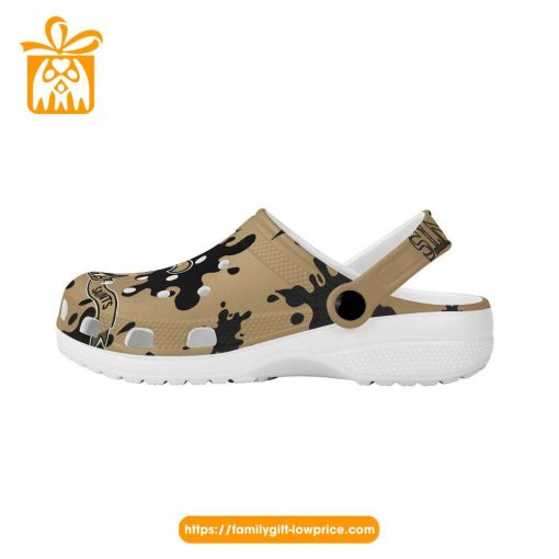 NFL Crocs – New Orleans Saints Crocs Clog Shoes for Men & Women – Custom Crocs Shoes