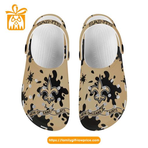 NFL Crocs – New Orleans Saints Crocs Clog Shoes for Men & Women – Custom Crocs Shoes