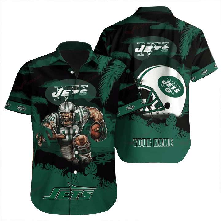 New York Jets NFL Custom Name Hawaiian Shirt