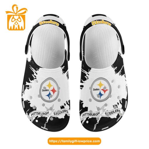 NFL Crocs – Pittsburgh Steelers Crocs Clog Shoes for Men & Women – Custom Crocs Shoes