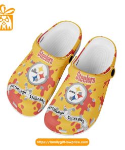 NFL Crocs - Pittsburgh Steelers Crocs Clog Shoes for Men & Women - Custom Crocs Shoes