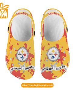 NFL Crocs – Pittsburgh Steelers Crocs Clog Shoes for Men & Women – Custom Crocs Shoes