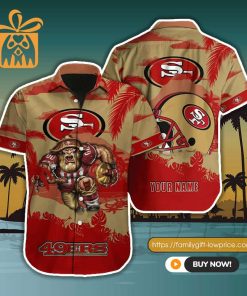NFL Hawaiian Shirt – San Francisco 49ers Hawaiian Shirt for Men & Women – Customized Hawaiian Shirt