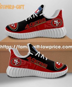 San Francisco 49ers Yeezy Running Shoes – Unisex Style, Limited Edition Comfort for Men and Women