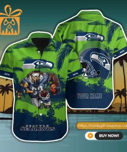 NFL Hawaiian Shirt – Seattle Seahawks Hawaiian Shirt for Men & Women – Customized Hawaiian Shirt