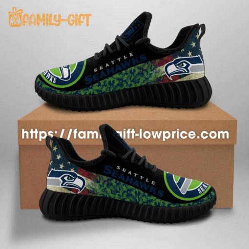 Comfy and Stylish Seattle Seahawks Yeezy Running Shoes for Men and Women