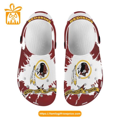 NFL Crocs – Washington Commanders Crocs Clog Shoes for Men & Women – Custom Crocs Shoes