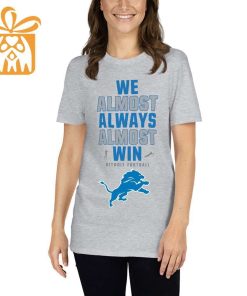 NFL Jam Shirt - Funny We Almost Always Almost Win Detroit Lions Shirts for Kids Men Women 2