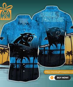 NFL Hawaiian Shirt – Carolina Panthers Hawaiian Shirt Vintage for Men & Women – Customized Hawaiian Shirt