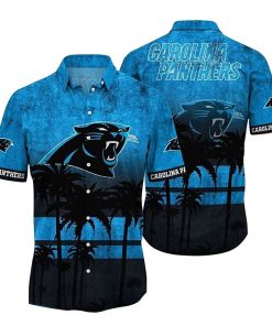 NFL Hawaiian Shirt - Carolina Panthers Hawaiian Shirt Vintage for Men & Women - Customized Hawaiian Shirt