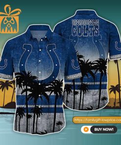 NFL Hawaiian Shirt – Indianapolis Colts Hawaiian Shirt Vintage for Men & Women – Customized Hawaiian Shirt