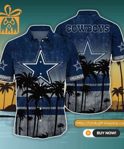 NFL Hawaiian Shirt - Dallas Cowboys Hawaiian Shirt Vintage for Men & Women - Customized Hawaiian Shirt