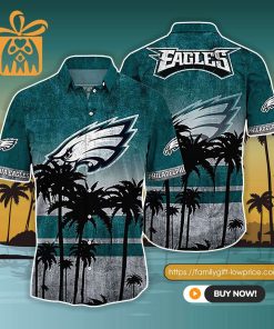 NFL Hawaiian Shirt – Philadelphia Eagles Hawaiian Shirt Vintage for Men & Women – Customized Hawaiian Shirt