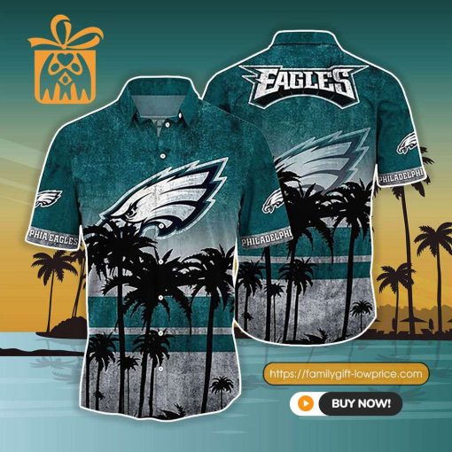 NFL Hawaiian Shirt – Philadelphia Eagles Hawaiian Shirt Vintage for Men & Women – Customized Hawaiian Shirt