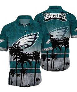 NFL Hawaiian Shirt - Philadelphia Eagles Hawaiian Shirt Vintage for Men & Women - Customized Hawaiian Shirt