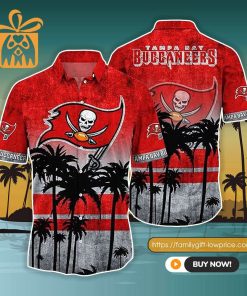 NFL Hawaiian Shirt – Tampa Bay Buccaneers Hawaiian Shirt Vintage for Men & Women – Customized Hawaiian Shirt