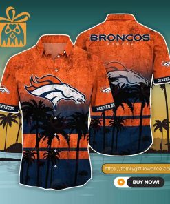 NFL Hawaiian Shirt – Denver Broncos Hawaiian Shirt Vintage for Men & Women – Customized Hawaiian Shirt