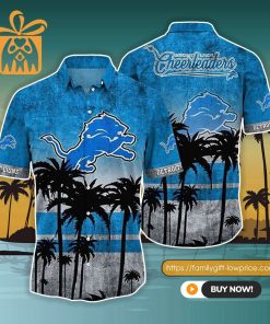 NFL Hawaiian Shirt – Detroit Lions Hawaiian Shirt Vintage for Men & Women – Customized Hawaiian Shirt