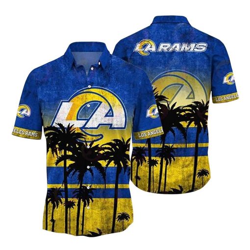 NFL Hawaiian Shirt – Los Angeles Rams Hawaiian Shirt Vintage for Men & Women – Customized Hawaiian Shirt