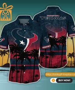 NFL Hawaiian Shirt – Houston Texans Hawaiian Shirt Vintage for Men & Women – Customized Hawaiian Shirt