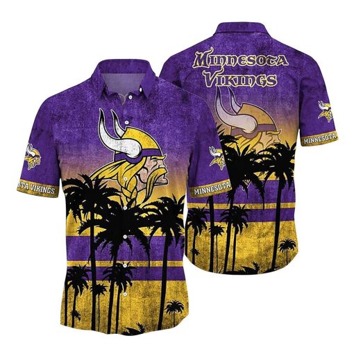 NFL Hawaiian Shirt – Minnesota Vikings Hawaiian Shirt Vintage for Men & Women – Customized Hawaiian Shirt