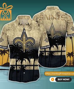 NFL Hawaiian Shirt – New Orleans Saints Hawaiian Shirt Vintage for Men & Women – Customized Hawaiian Shirt
