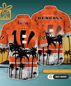 NFL Hawaiian Shirt – Cincinnati Bengals Hawaiian Shirt Vintage for Men & Women – Customized Hawaiian Shirt