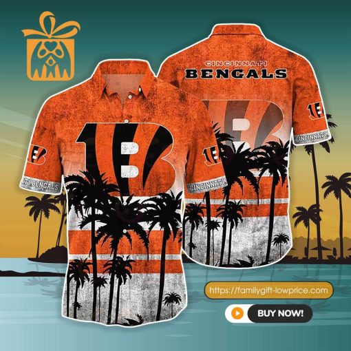 NFL Hawaiian Shirt – Cincinnati Bengals Hawaiian Shirt Vintage for Men & Women – Customized Hawaiian Shirt
