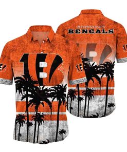 NFL Hawaiian Shirt - Cincinnati Bengals Hawaiian Shirt Vintage for Men & Women - Customized Hawaiian Shirt