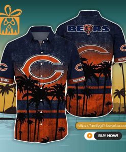 NFL Hawaiian Shirt – Chicago Bears Hawaiian Shirt Vintage for Men & Women – Customized Hawaiian Shirt