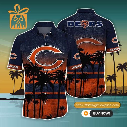 NFL Hawaiian Shirt – Chicago Bears Hawaiian Shirt Vintage for Men & Women – Customized Hawaiian Shirt