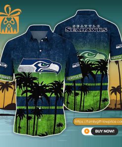 NFL Hawaiian Shirt – Seattle Seahawks Hawaiian Shirt Vintage for Men & Women – Customized Hawaiian Shirt