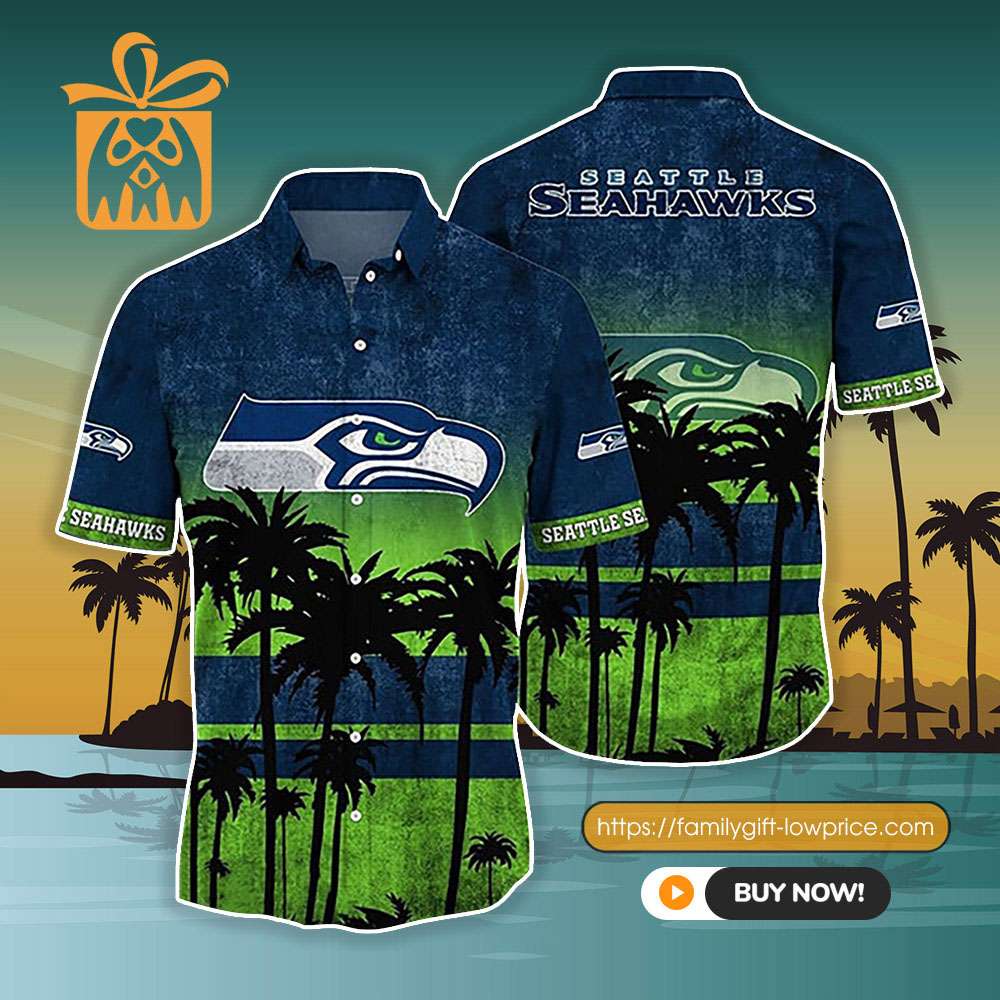 NFL Hawaiian Shirt - Seattle Seahawks Hawaiian Shirt Vintage for Men &  Women - Customized Hawaiian Shirt - Gifts From The Heart At Prices You'll  Love