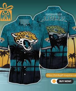 NFL Hawaiian Shirt – Jacksonville Jaguars Hawaiian Shirt Vintage for Men & Women – Customized Hawaiian Shirt