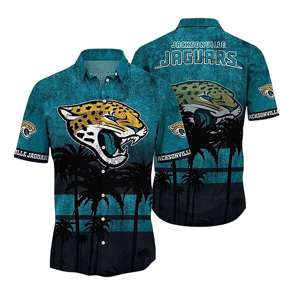 NFL Hawaiian Shirt - Jacksonville Jaguars Hawaiian Shirt Vintage for Men & Women - Customized Hawaiian Shirt