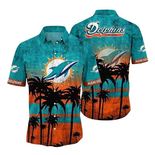 NFL Hawaiian Shirt – Miami Dolphins Hawaiian Shirt Vintage for Men & Women – Customized Hawaiian Shirt