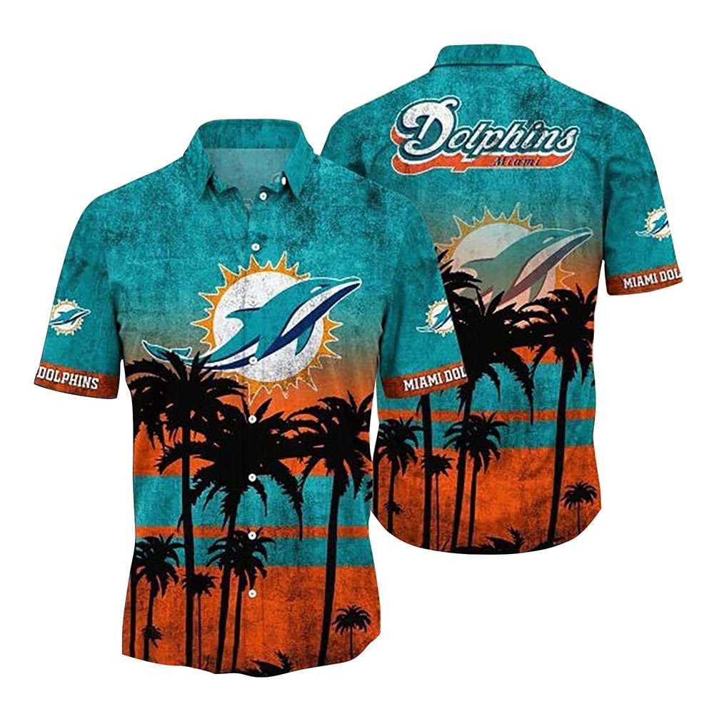 Miami Dolphins NFL Mickey Mouse Custom Name Hawaiian Shirt